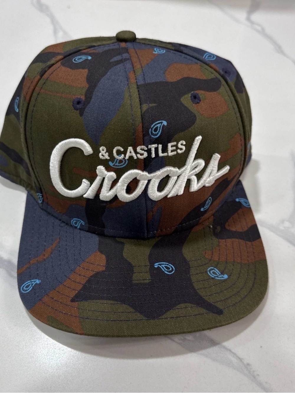 Brand New Crooks & Castles Camouflage Snapback Camo Hat